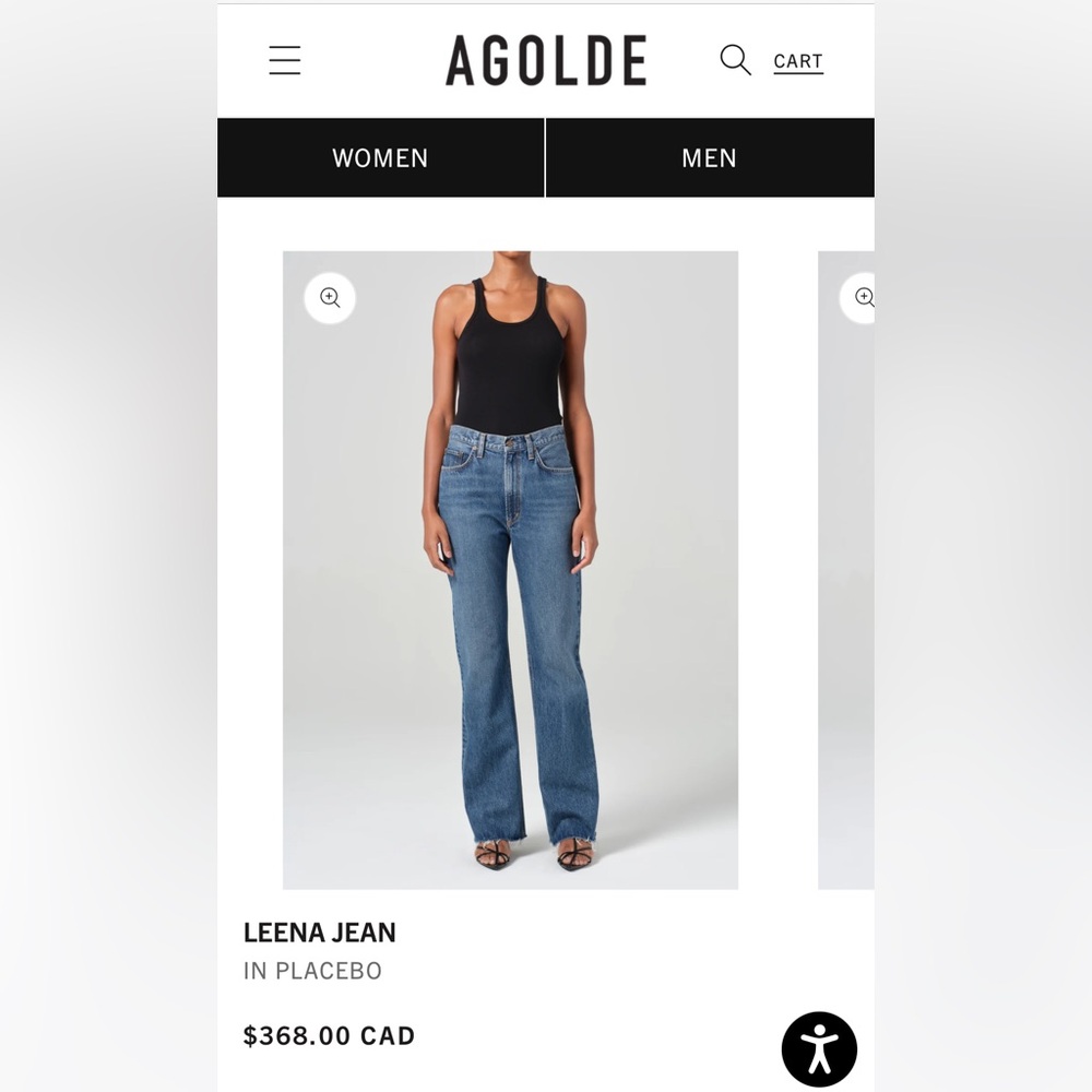 Agolde Leena Jean in Placebo